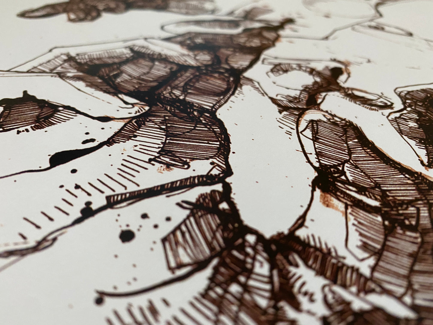 Hiding Illustration - Monochrome