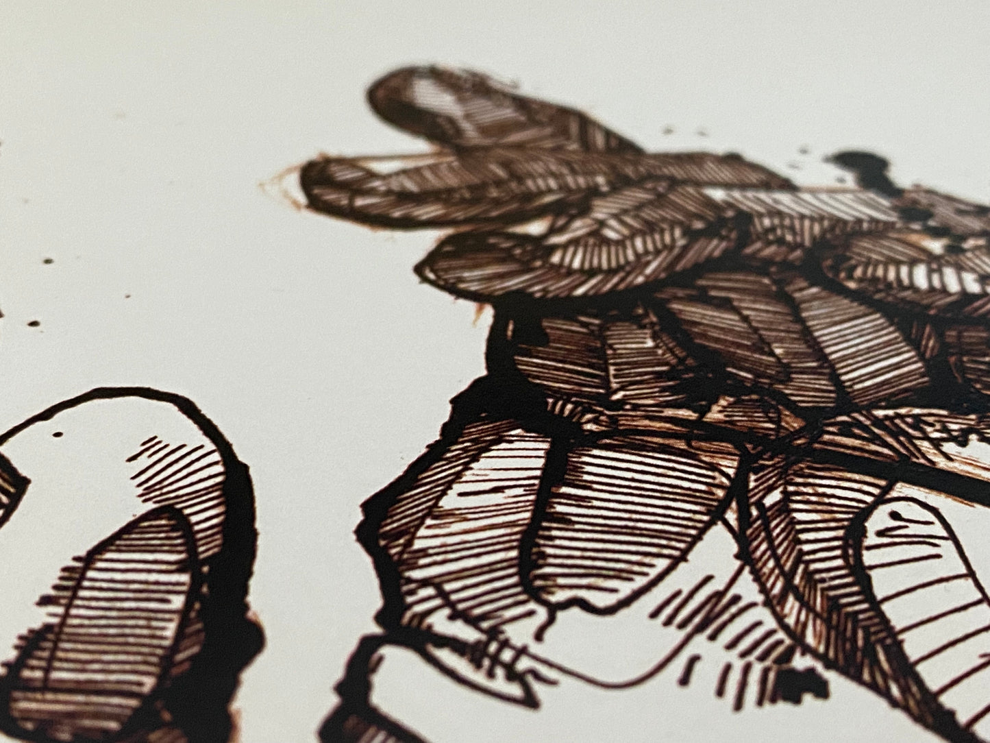 Hiding Illustration - Monochrome